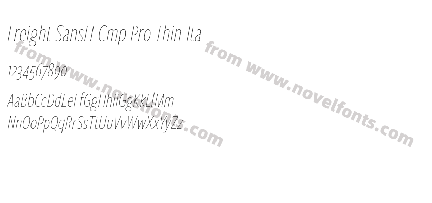 Freight SansH Cmp Pro Thin ItaPreview