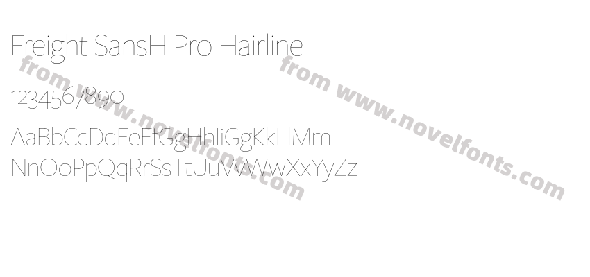 Freight SansH Pro HairlinePreview