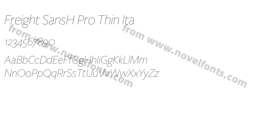 Freight SansH Pro Thin ItaPreview