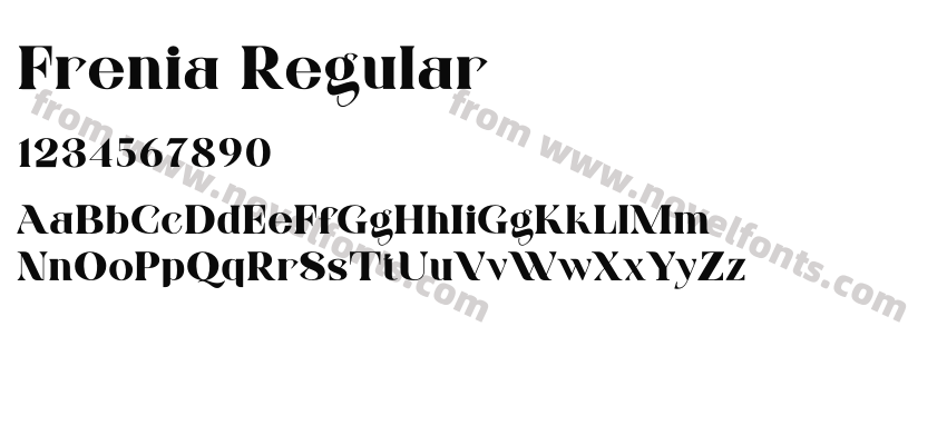 Frenia RegularPreview