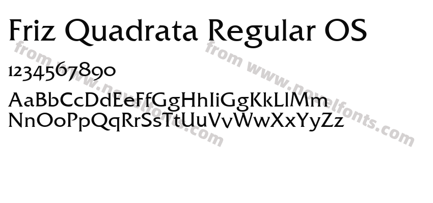 Friz Quadrata Regular OSPreview