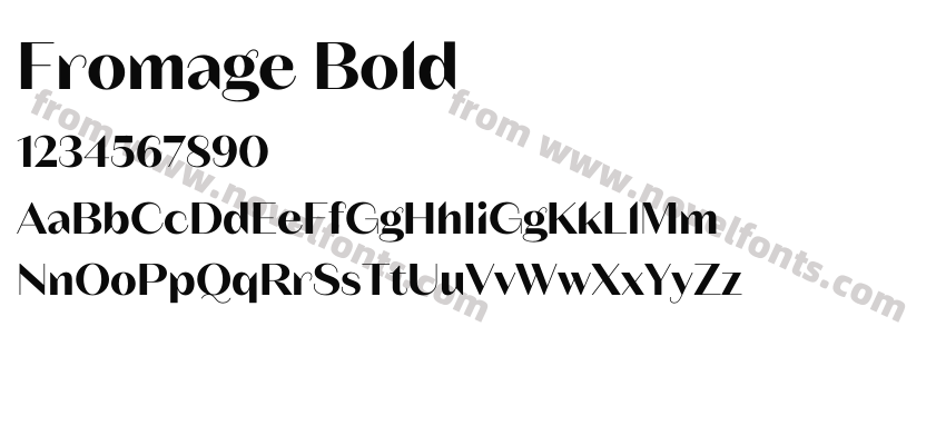 Fromage BoldPreview