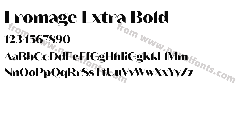 Fromage Extra BoldPreview