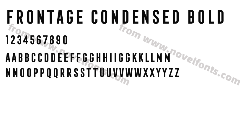 Frontage Condensed BoldPreview