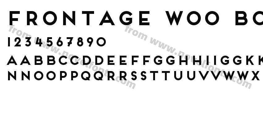 Frontage W00 BoldPreview