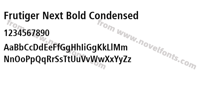 Frutiger Next Bold CondensedPreview