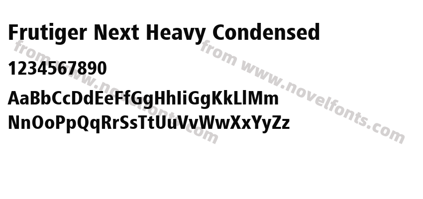 Frutiger Next Heavy CondensedPreview