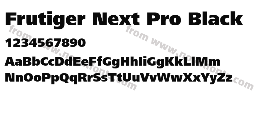 Frutiger Next Pro BlackPreview