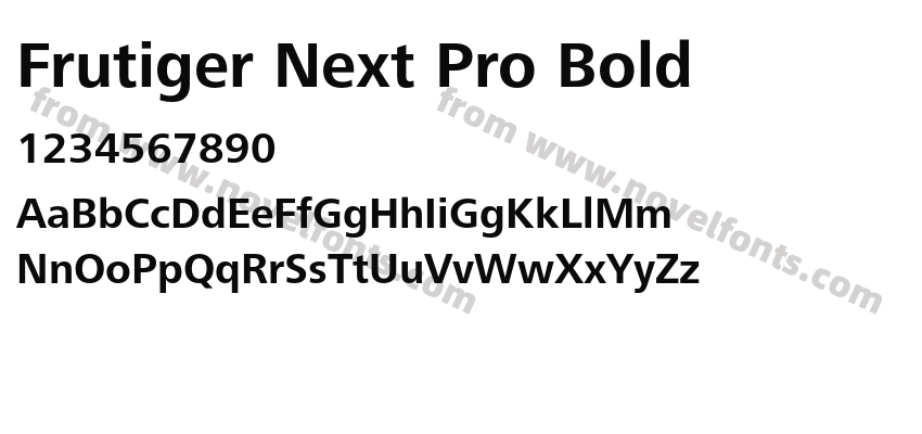 Frutiger Next Pro BoldPreview