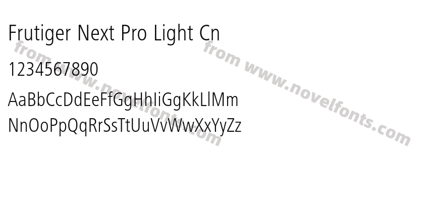 Frutiger Next Pro Light CnPreview