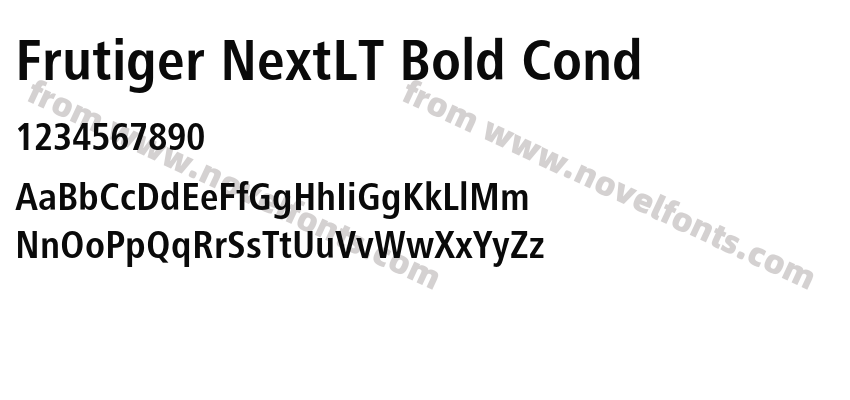 Frutiger NextLT Bold CondPreview