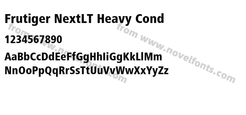 Frutiger NextLT Heavy CondPreview