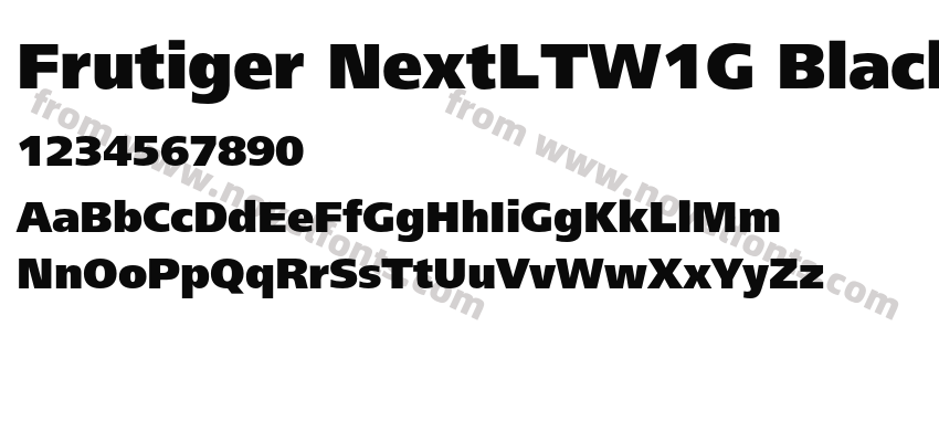 Frutiger NextLTW1G BlackPreview