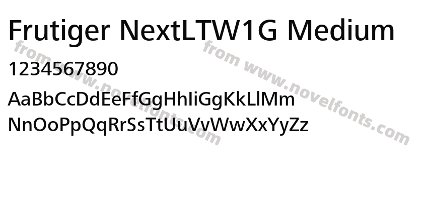 Frutiger NextLTW1G MediumPreview