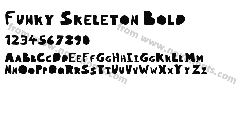 Funky Skeleton BoldPreview