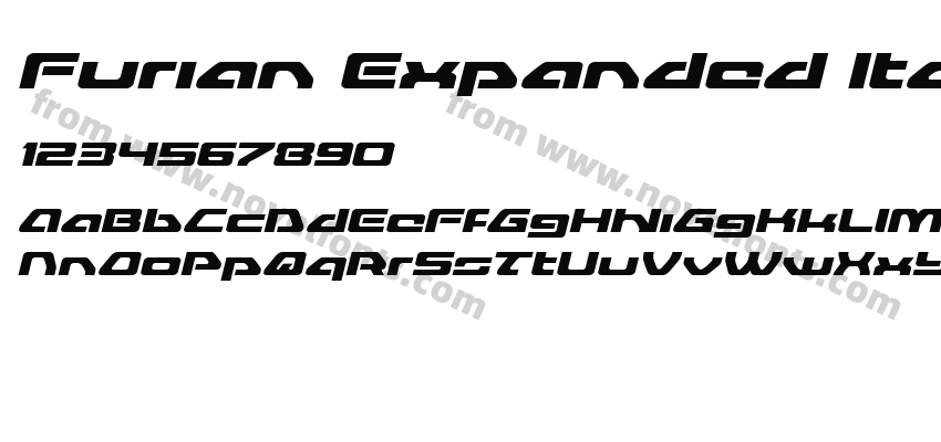 Furian Expanded ItalicPreview