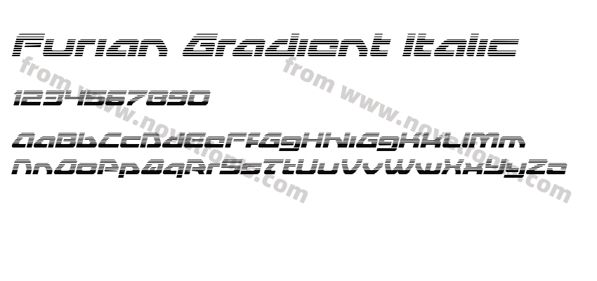 Furian Gradient ItalicPreview