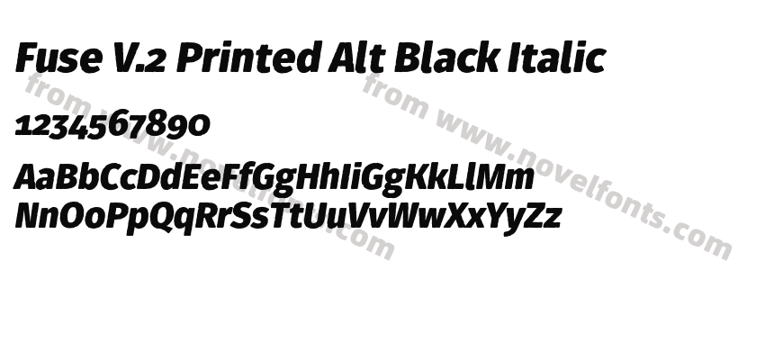 Fuse V.2 Printed Alt Black ItalicPreview