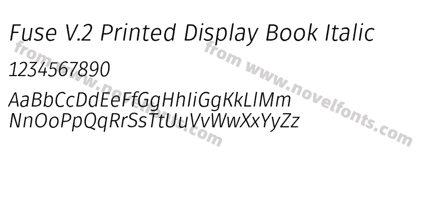Fuse V.2 Printed Display Book ItalicPreview