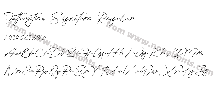 Futturistica Signature RegularPreview