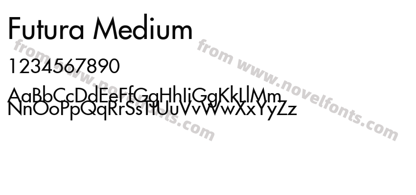 Futura MediumPreview