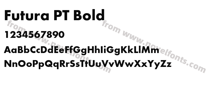 Futura PT BoldPreview