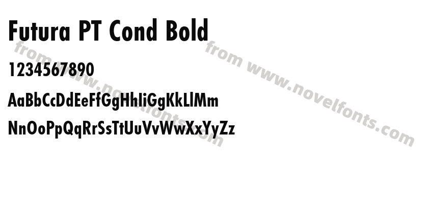 Futura PT Cond BoldPreview