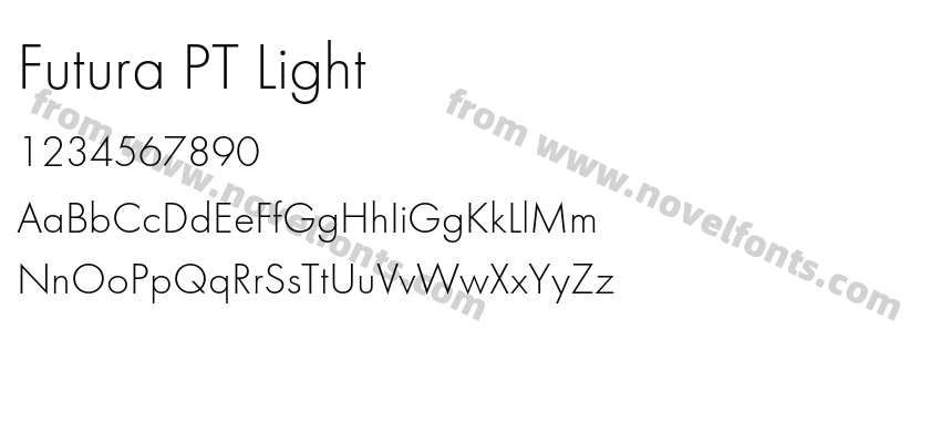 Futura PT LightPreview