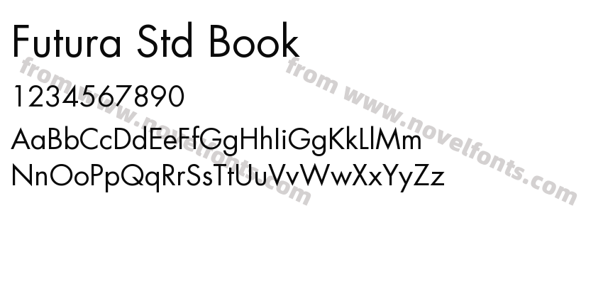 Futura Std BookPreview