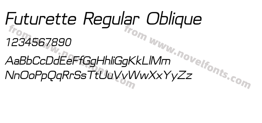 Futurette Regular ObliquePreview