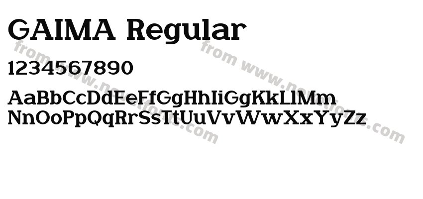 GAIMA RegularPreview