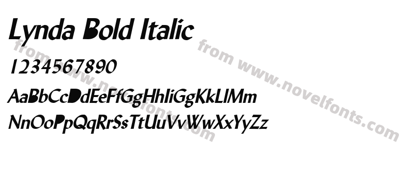 Lynda Bold ItalicPreview