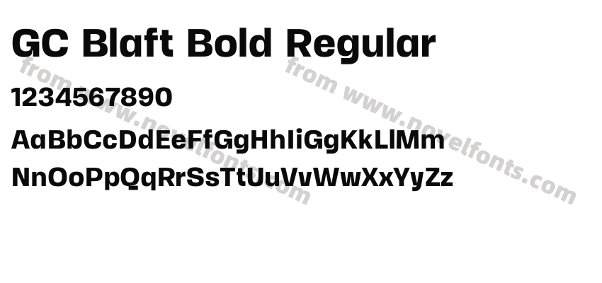 GC Blaft Bold RegularPreview