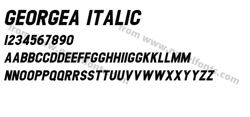 GEORGEA ItalicPreview
