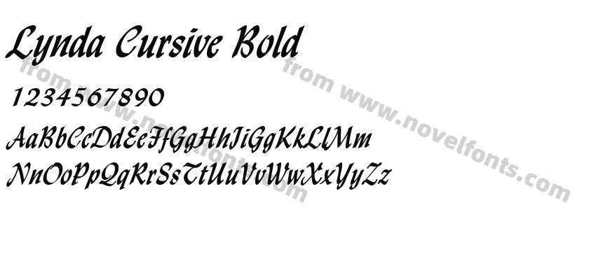 Lynda Cursive BoldPreview