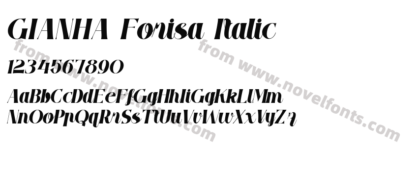 GIANHA Forisa ItalicPreview