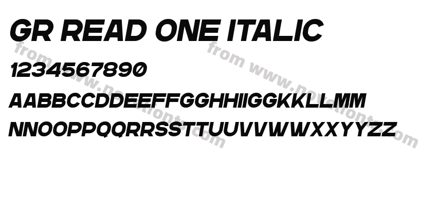 GR Read One ItalicPreview