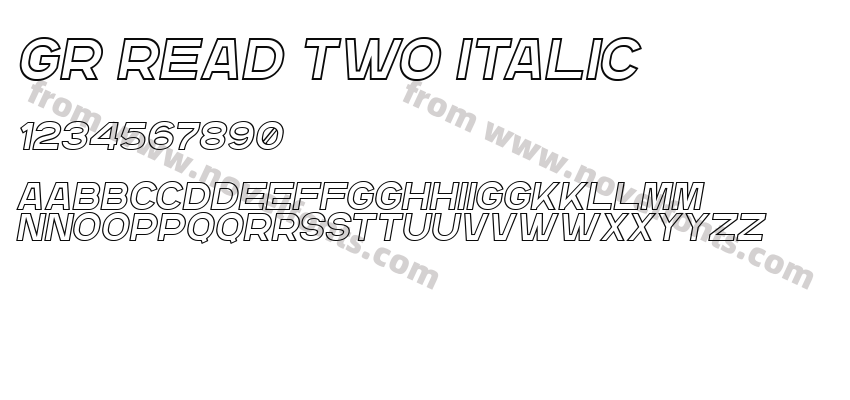 GR Read Two ItalicPreview