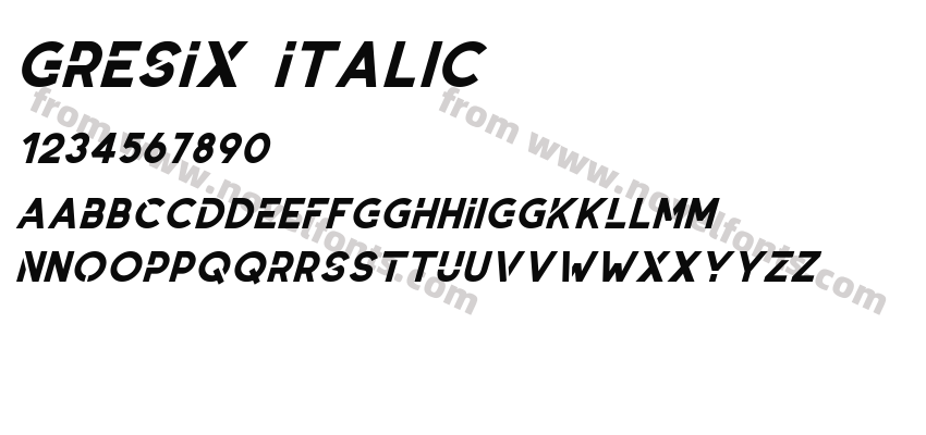GRESIX ItalicPreview