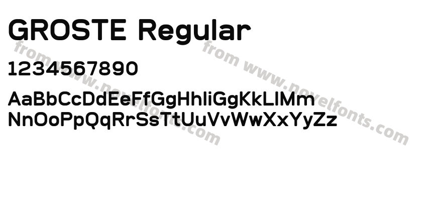 GROSTE RegularPreview