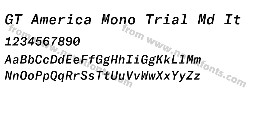 GT America Mono Trial Md ItPreview