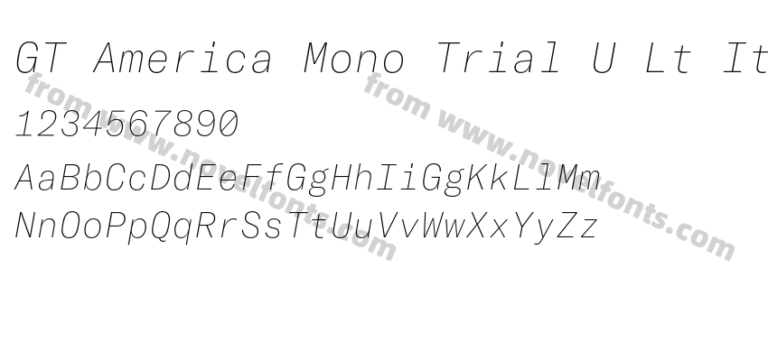 GT America Mono Trial U Lt ItPreview