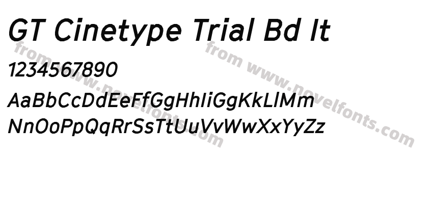 GT Cinetype Trial Bd ItPreview