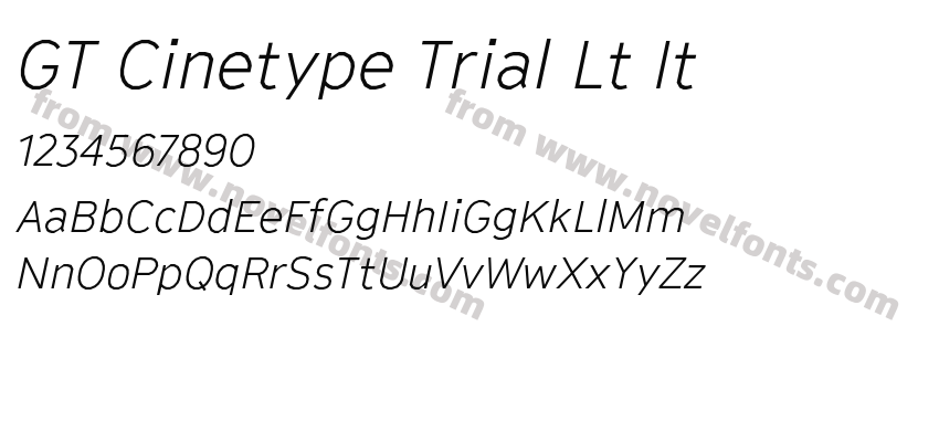 GT Cinetype Trial Lt ItPreview
