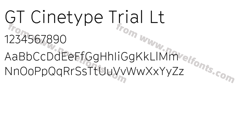 GT Cinetype Trial LtPreview