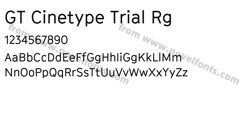 GT Cinetype Trial RgPreview