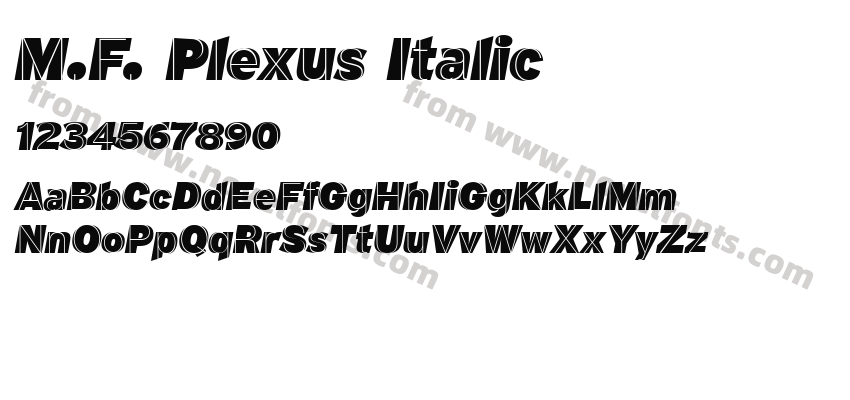 M.F. Plexus ItalicPreview