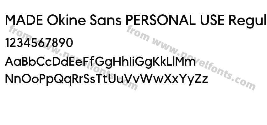 MADE Okine Sans PERSONAL USE RegularPreview