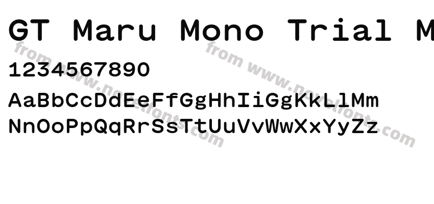 GT Maru Mono Trial MediumPreview
