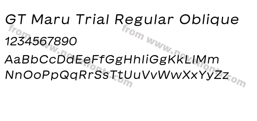 GT Maru Trial Regular ObliquePreview